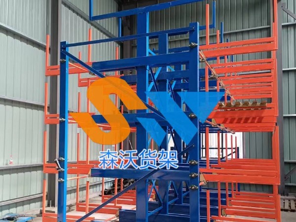 伸缩式悬臂货架应用