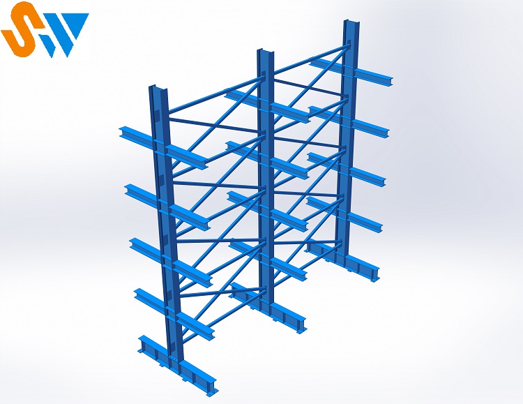 森沃仓储：悬臂货架效果图 (2)