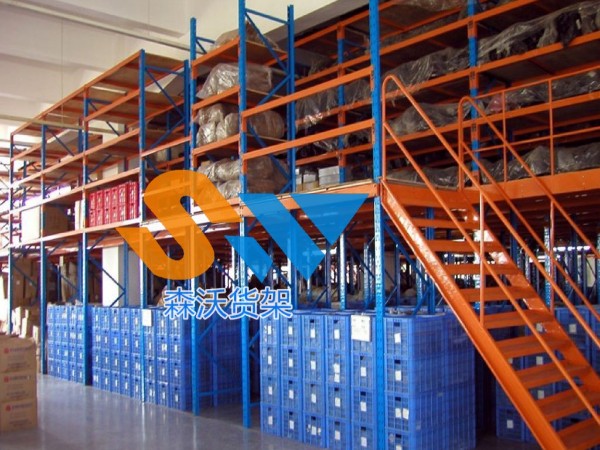 双层阁楼式货架