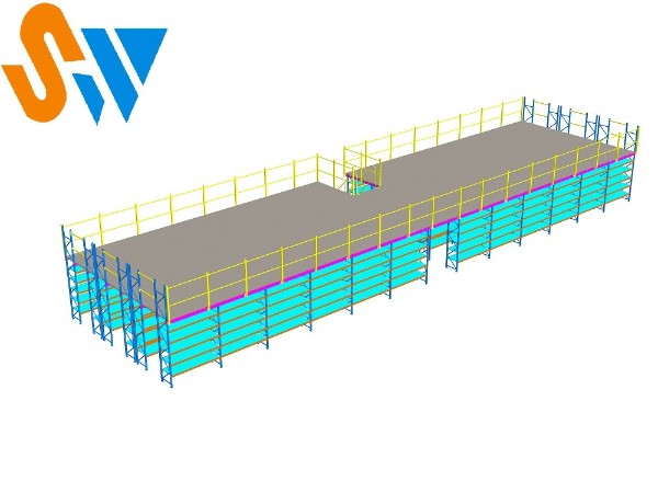 你知道如何将层板货架和钢平台搭配使用吗？