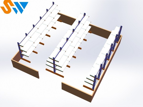 森沃仓储教你如何将层板搭配到悬臂货架中